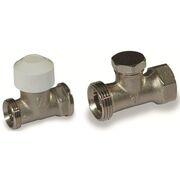 Термовентиль с заводской преднастройкой  М 30*1,5, размер 3/4+ отсечной клапан DN 15 двухсторонний 3/4