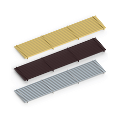 Алюминиевая решетка Itermic LGA для напольного конвектора, Ширина: 200, Длина: 1000