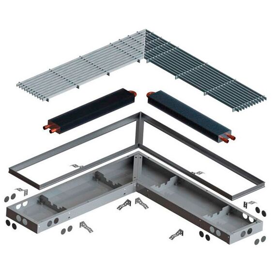 Напольный радиатор отопления встроенный в пол Itermic ITTL, Ширина: 160, Высота: 70, Длина: 1000, изображение 4