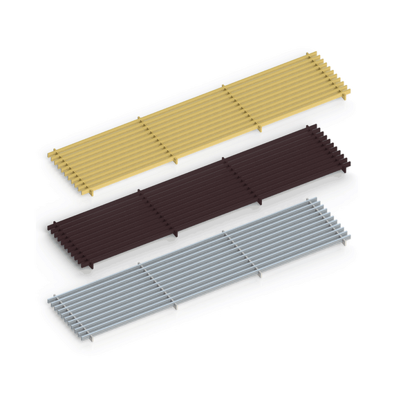 Алюминиевая решетка Itermic LGA для напольного конвектора, Ширина: 200, Длина: 1000