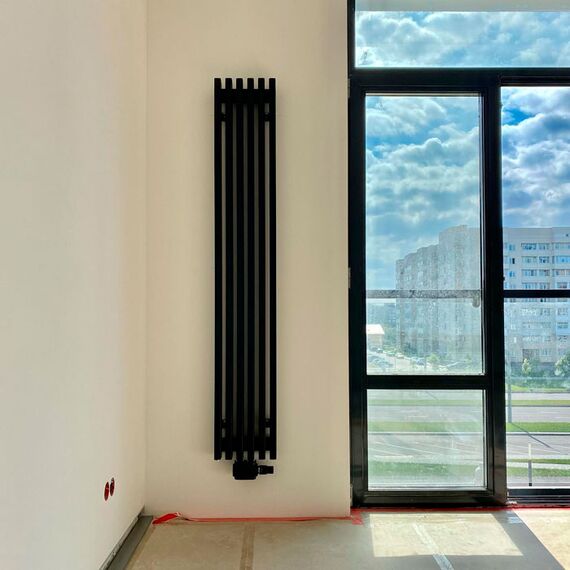 Вертикальный радиатор Loten Grey V, Высота: 1000, Длина: 180, Глубина: 60, изображение 2