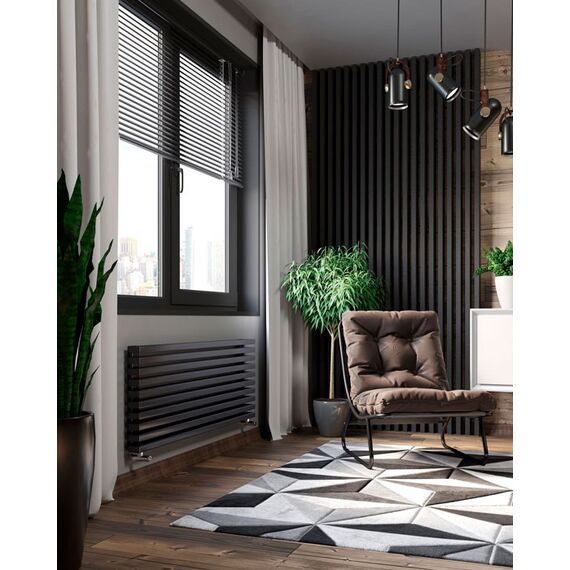 Горизонтальный радиатор Guardo Retta 6P (профиль 60*30), Высота: 300, Длина: 180, Кол-во секций: 4, изображение 4