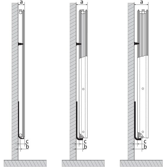 Purmo Vertical размеры