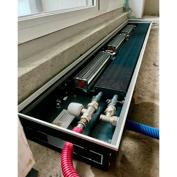 Встроенный радиатор в пол Techno Vent, Ширина: 250, Высота: 85, Длина: 800, изображение 3