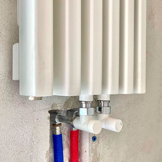 Loten Grey с нижним подключением угловым