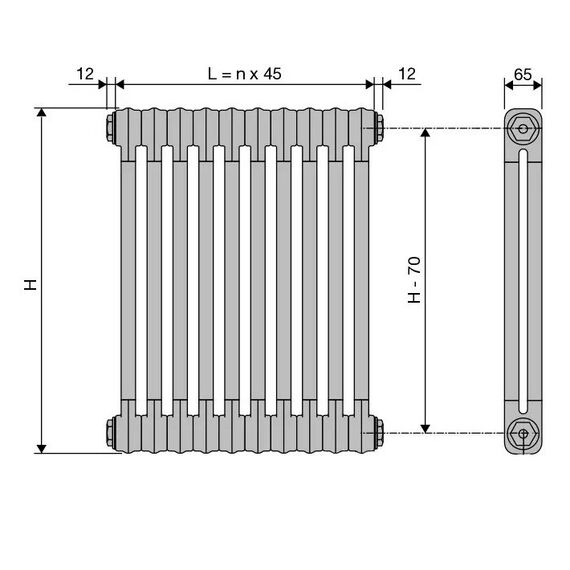Трубчатый радиатор Vasco, изображение 3