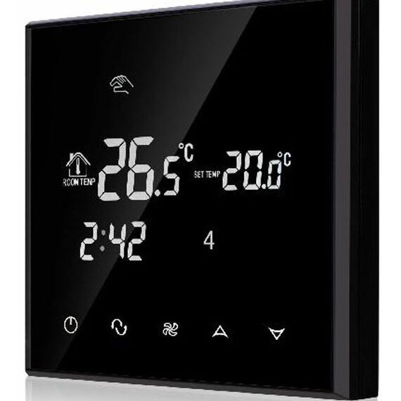 Комнатный термостат W-therm TVB 2AC, Цвет: Черный, изображение 2